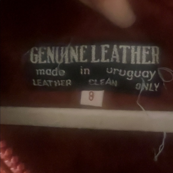 Vintage Burnt Orange Suede Leather Hooded Belted Coat, Fits XXS, Made in Uruguay - Picture 2 of 12